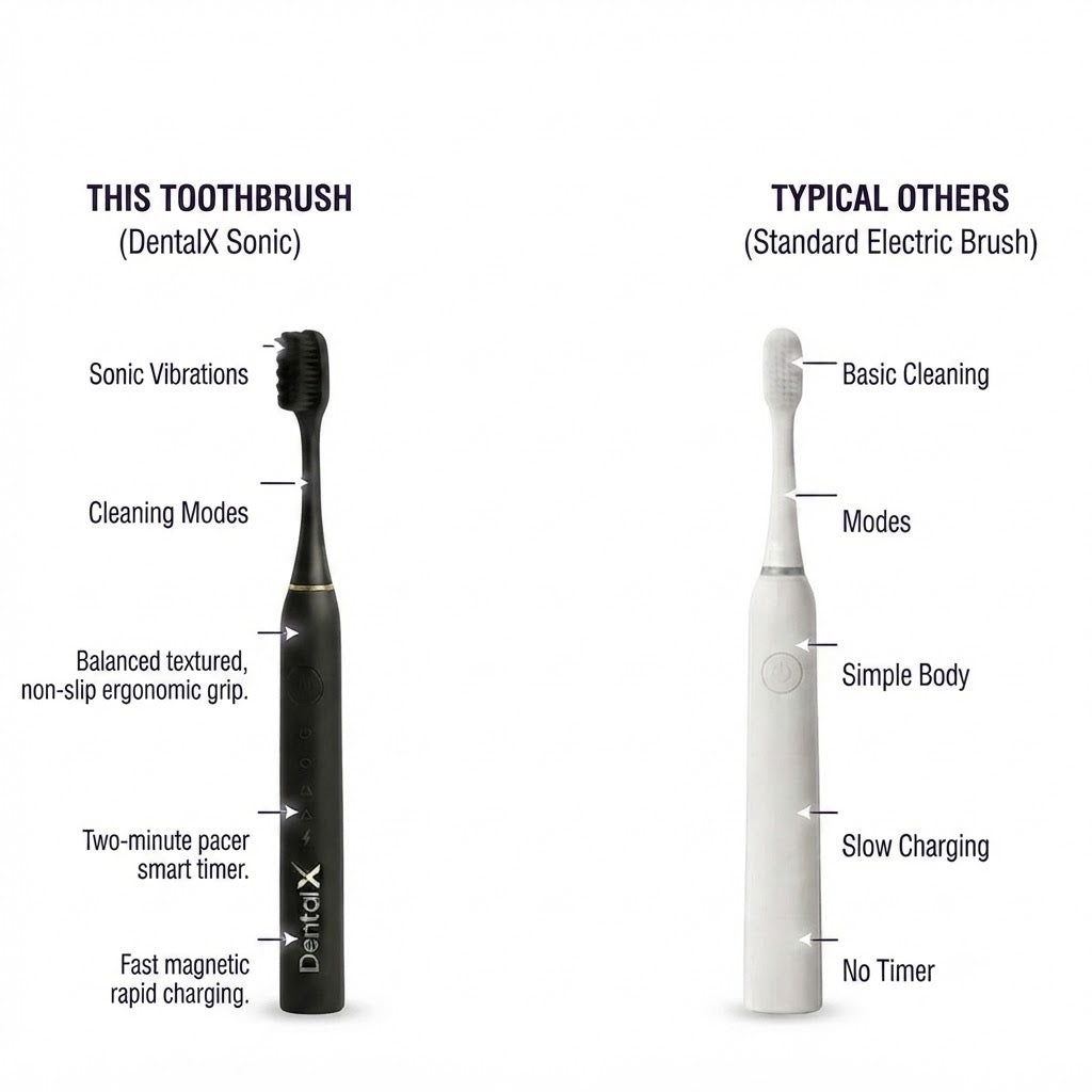 DentalX Sonic Force Electric Toothbrush